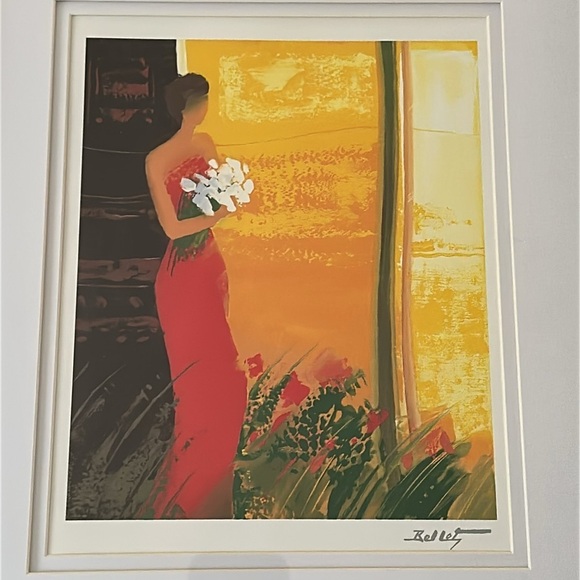 Signed serio-lithograph titled "Pleine Floraison" by Emile Bellet framed 2002 - Picture 2 of 8